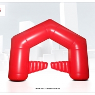 Unusual entry gate with swing doors.