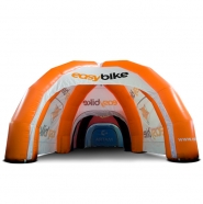 Connectors for setting up corridors between tents