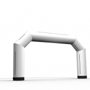 Gate VENTO® Basic without graphics, with velcros for advertising banners.